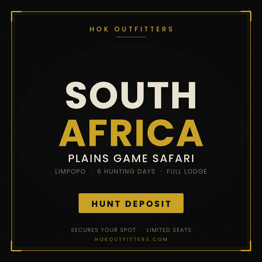 South Africa Plains Game Hunt — Booking Deposit